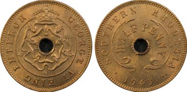 1943 1/2D MS65RD