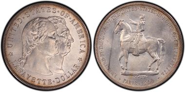 1900 $1 Lafayette MS63