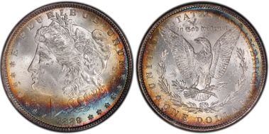 1889 $1 VAM 19A, Bar Wing MS63