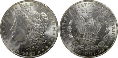 1887/6 $1 MS64