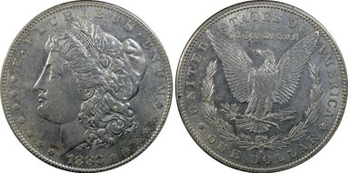 1883-S $1 AU55