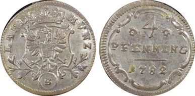 1782-S 4 Pfg MS65