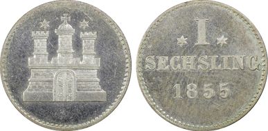 1855 Sech KM-585 MS65