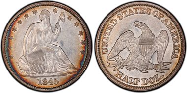 1845 50C AU53