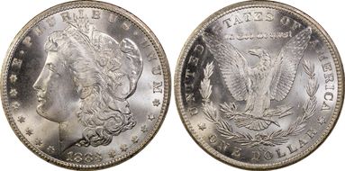 1883-CC $1 MS66+