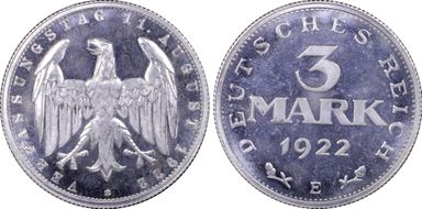 1922-E 3 Mk Constitution J-303 PR66CAM