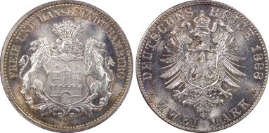1888-J 2 Mk J-61 MS65