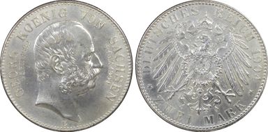 1904-E 2 Mk J-132 Georg's Death MS64