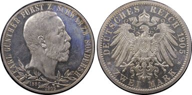 1905 2 Mk J-169b Thick Rim MS65