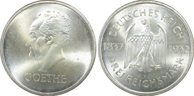 1932-F 3 Mk Goethe J-350 MS66