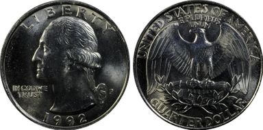 1992-P 25C MS66