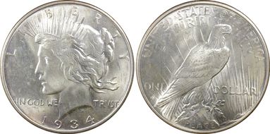 1934-D $1 MS64+