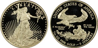 2012-W $5 Gold Eagle First Strike PR69DCAM