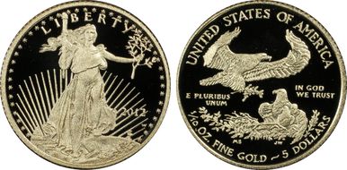 2012-W $5 Gold Eagle First Strike PR70DCAM