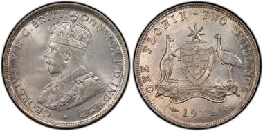 1914 Florin MS64