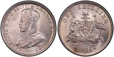 1916-M Shil KM-26  Ag MS65