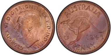 1945 Y. (p) 1D MS62RB