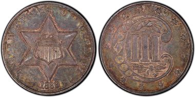 1869/'8' 3CS AU58