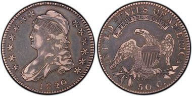 1820/19 50C Curl Base 2 VF35