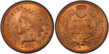1870 1C MS65RD