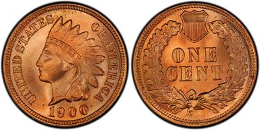 1900 1C MS67RD