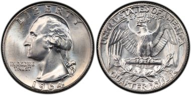 1964-D 25C MS67