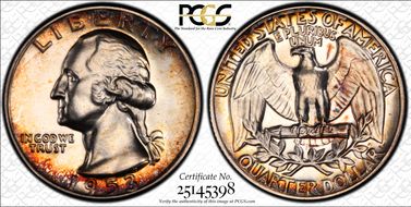 1953 25C Re-engraved TF, FS-901 PR66