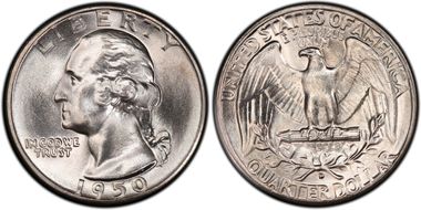 1950-D 25C MS67+