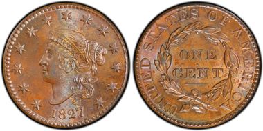 1827 1C N-7 MS65BN