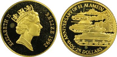 1992 $25 El Alamein KM-110 PR66DCAM