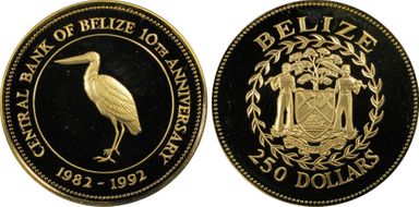 1992 $250 Central Bank KM-105 PR68DCAM