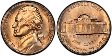 1939-S 5C Reverse of 1938 MS66FS