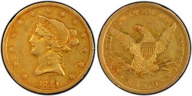 1839 $10 Type of 1840 VF30