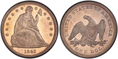 1842 $1 MS60