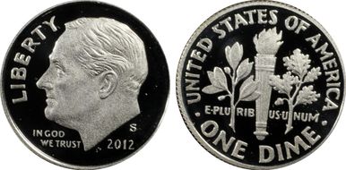 2012-S 10C First Strike PR70DCAM