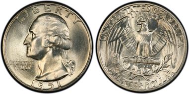 1951-D 25C MS67