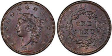 1835 1C N-1 MS63BN