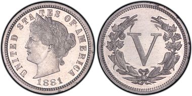 1881 5C J-1673 PR66