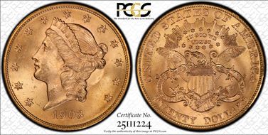 1903 $20 MS64+