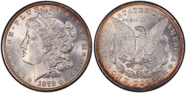 1878 7/8TF $1 Strong, VAM 39, 7/5 MS63