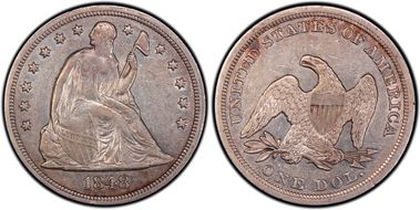 1848 $1 XF45