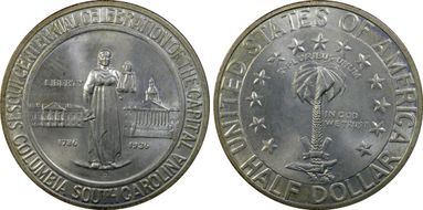 1936-D 50C Columbia MS66