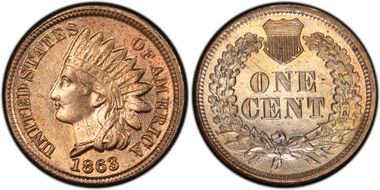 1863 1C MS64+