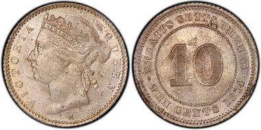 1874-H 10C MS63