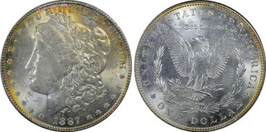 1887 $1 MS63