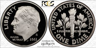 2012-S 10C First Strike PR70DCAM