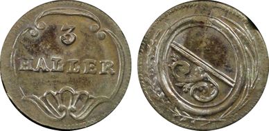 (1827-41) 3 Hal KM-180 MS66