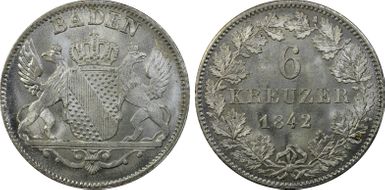 1842 6 Kr MS66
