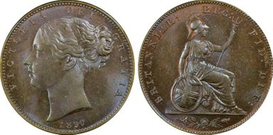 1850 1/4D 5 Over 7 MS65BN