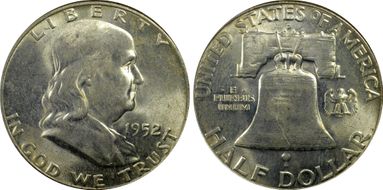 1952-D 50C AU58